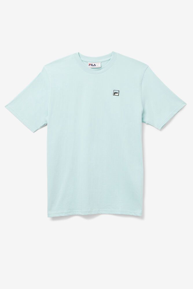 Fila T-Shirt Mens Blue - Quartz - Philippines 5610983-AY